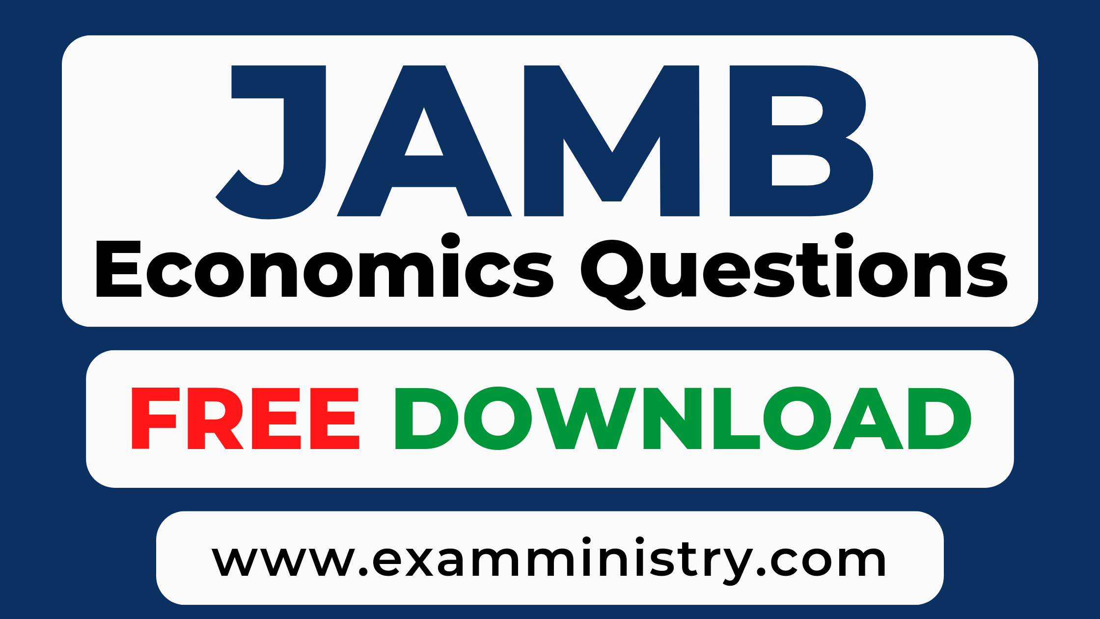 40 Jamb Economics Likely Questions And Answers