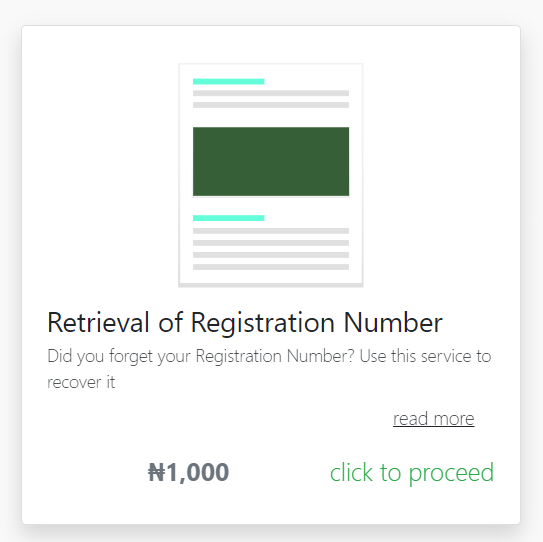 JAMB Retrieval of Registration Number 2025/2026